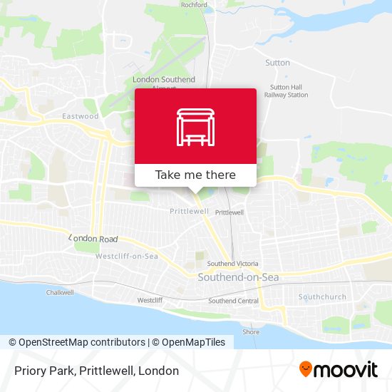 Priory Park, Prittlewell map