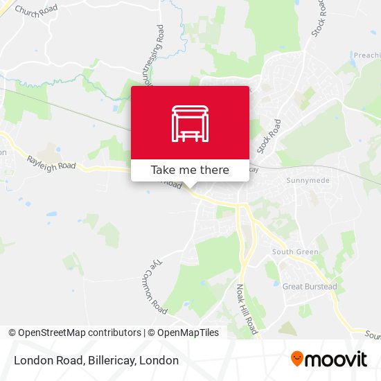 London Road, Billericay map