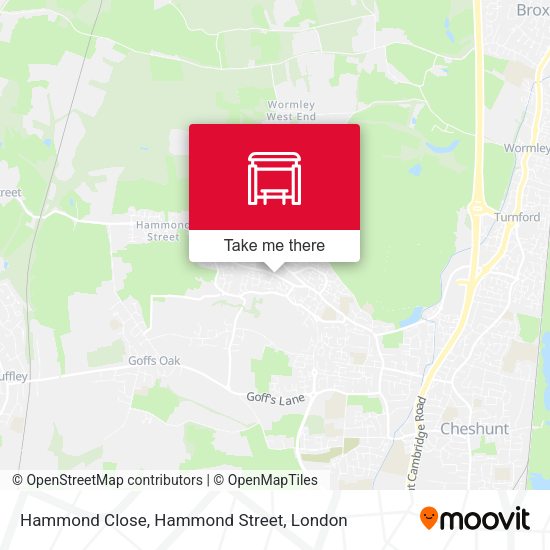 Hammond Close, Hammond Street map