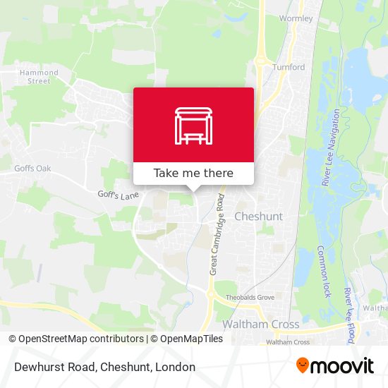 Dewhurst Road, Cheshunt map