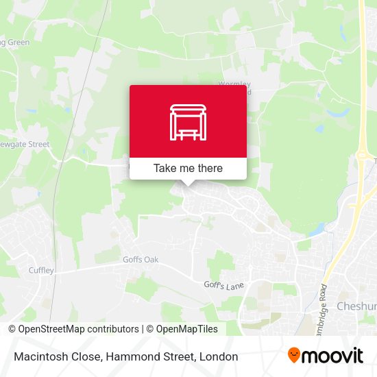 Macintosh Close, Hammond Street map