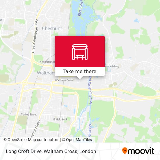 Long Croft Drive, Waltham Cross map