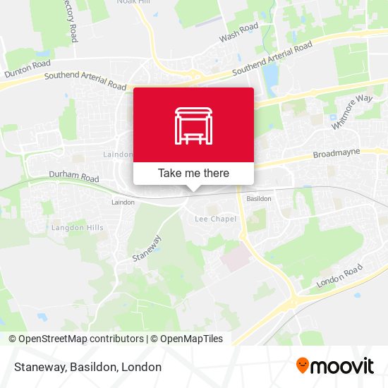 Staneway, Basildon map