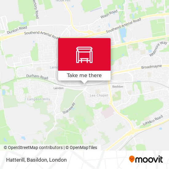 Hatterill, Basildon map