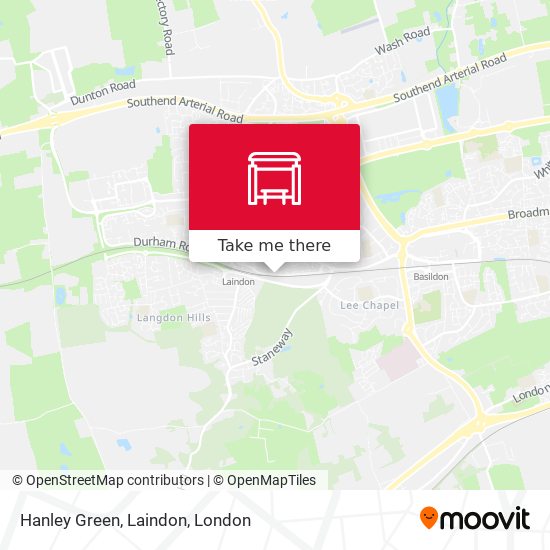 Hanley Green, Laindon map