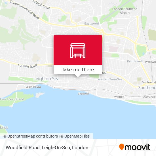 Woodfield Road, Leigh-On-Sea map