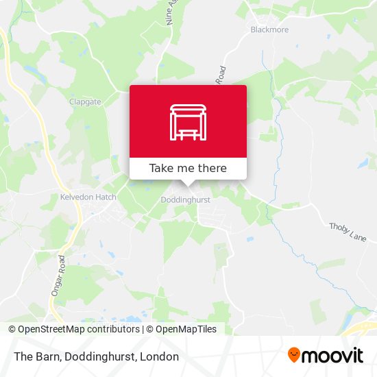 The Barn, Doddinghurst map