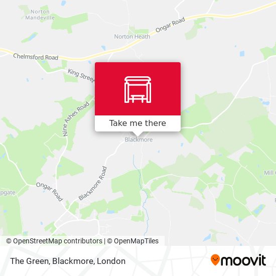 The Green, Blackmore map