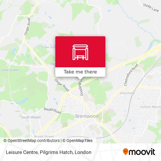 Leisure Centre, Pilgrims Hatch map