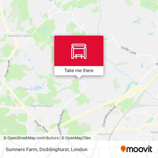 Sumners Farm, Doddinghurst map