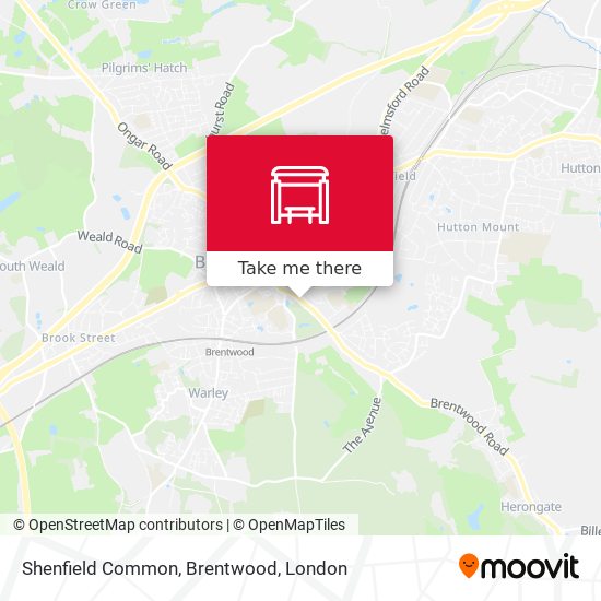 Shenfield Common, Brentwood map
