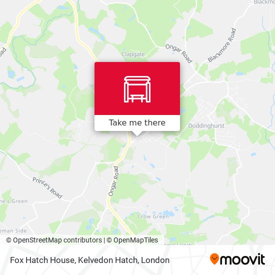 Fox Hatch House, Kelvedon Hatch map