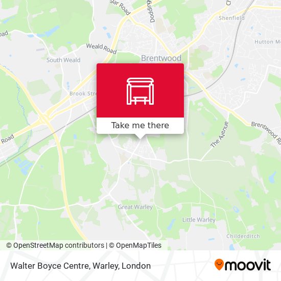 Walter Boyce Centre, Warley map