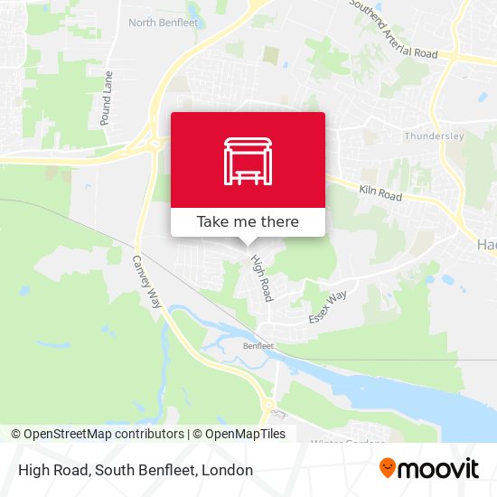High Road, South Benfleet map