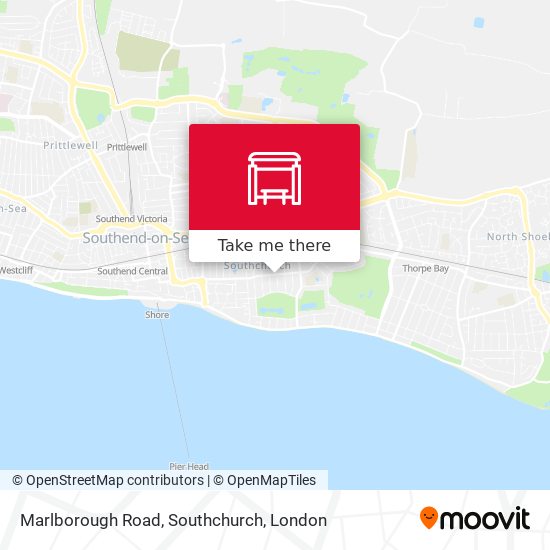 Marlborough Road, Southchurch map