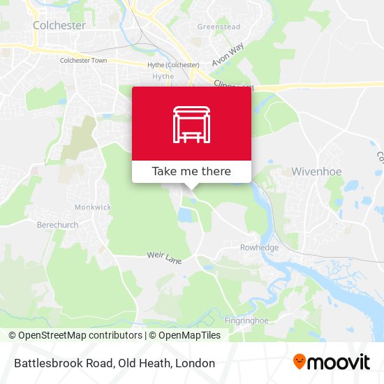 Battlesbrook Road, Old Heath map