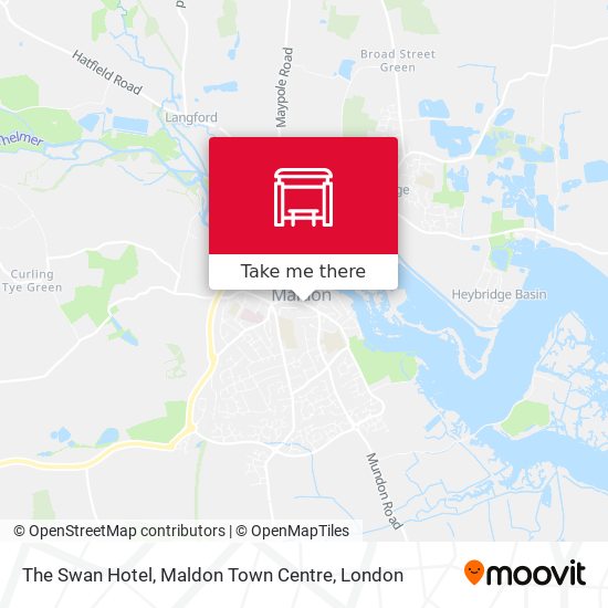 The Swan Hotel, Maldon Town Centre map