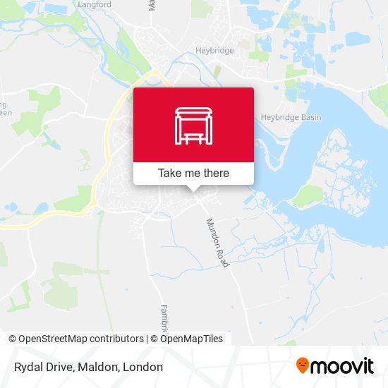 Rydal Drive, Maldon map