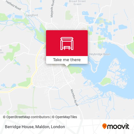 Berridge House, Maldon map