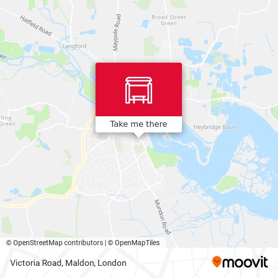 Victoria Road, Maldon map