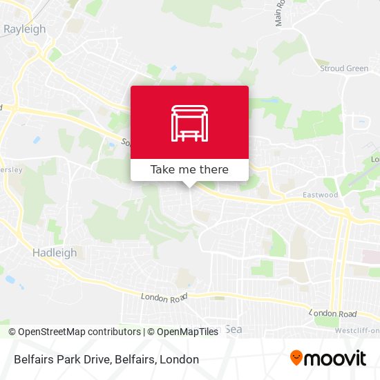 Belfairs Park Drive, Belfairs map