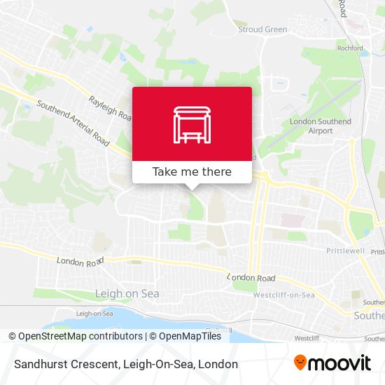 Sandhurst Crescent, Leigh-On-Sea map