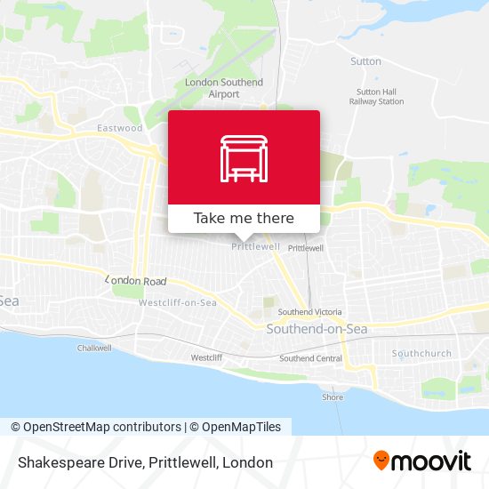 Shakespeare Drive, Prittlewell map