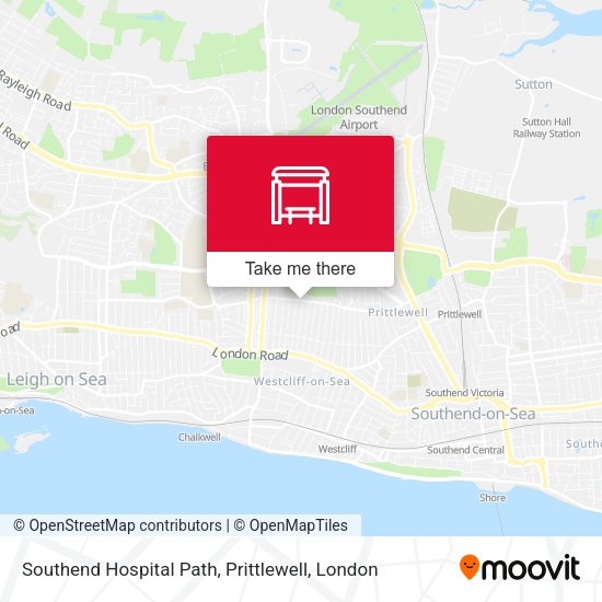 Southend Hospital Path, Prittlewell map