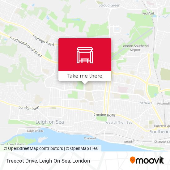 Treecot Drive, Leigh-On-Sea map