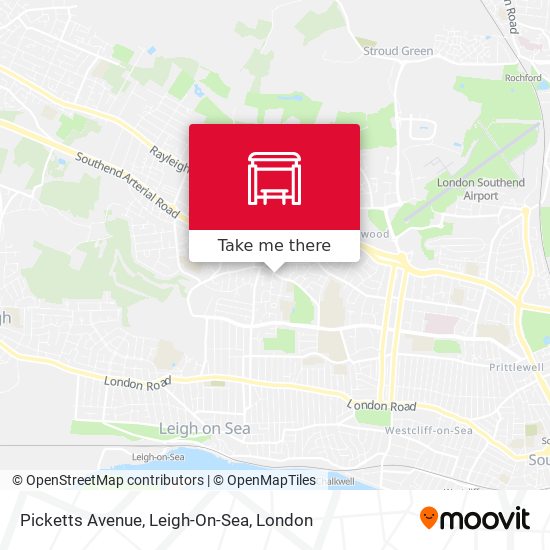 Picketts Avenue, Leigh-On-Sea map