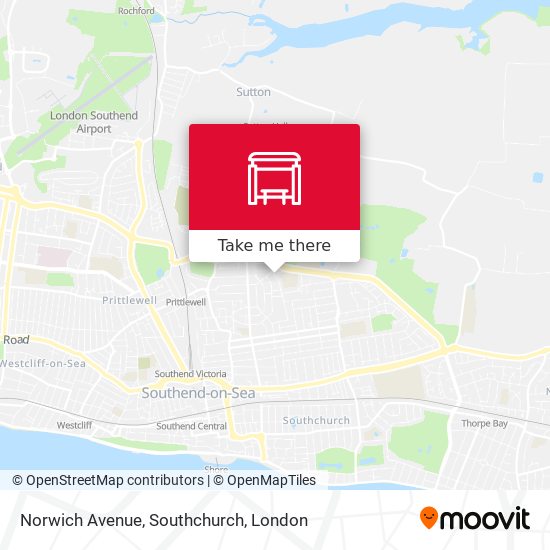Norwich Avenue, Southchurch map