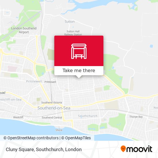 Cluny Square, Southchurch map