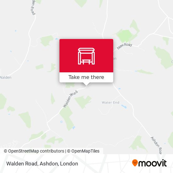 Walden Road, Ashdon map