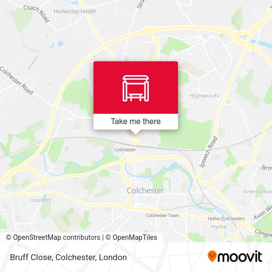 Bruff Close, Colchester map