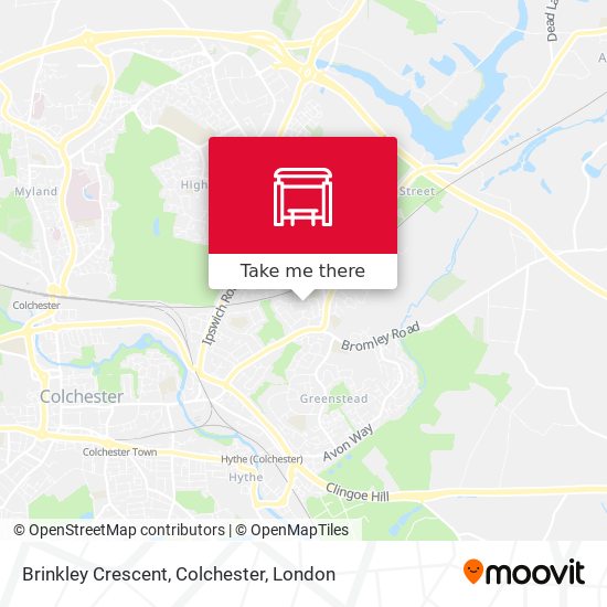 Brinkley Crescent, Colchester map