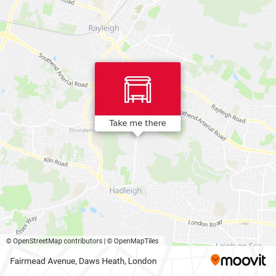 Fairmead Avenue, Daws Heath map