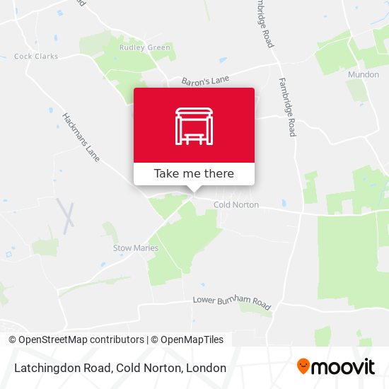 Latchingdon Road, Cold Norton map