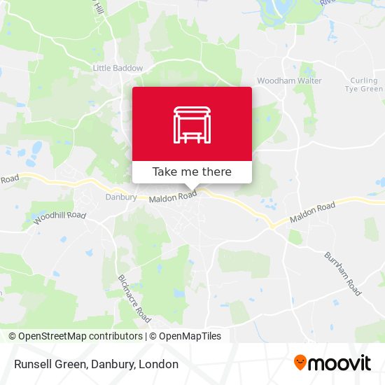 Runsell Green, Danbury map