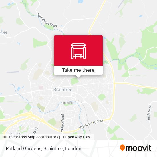 Rutland Gardens, Braintree map