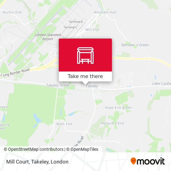 Mill Court, Takeley map