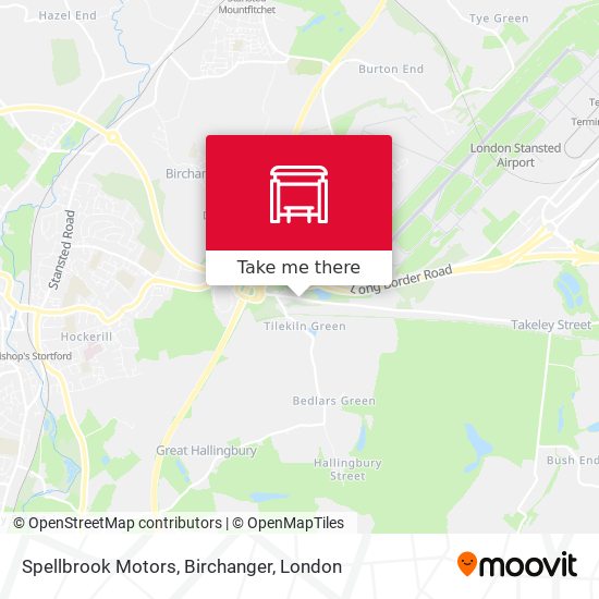 Spellbrook Motors, Birchanger map