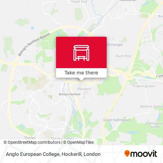 Anglo European College, Hockerill map