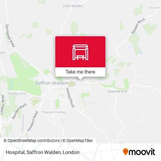 Hospital, Saffron Walden map