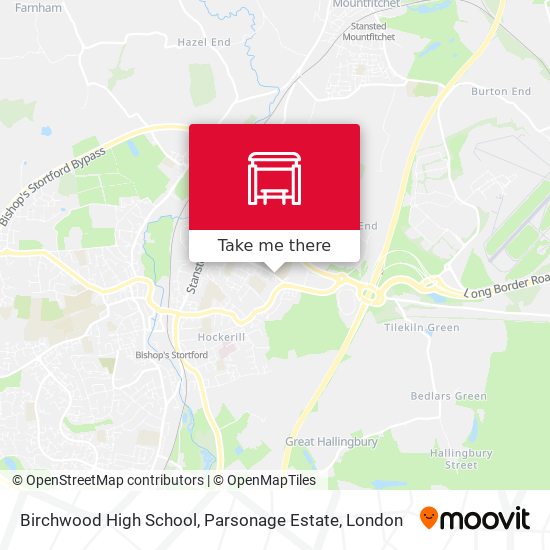 Birchwood High School, Parsonage Estate map