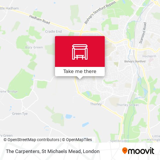 The Carpenters, St Michaels Mead map