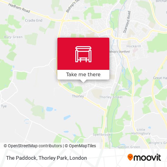 The Paddock, Thorley Park map