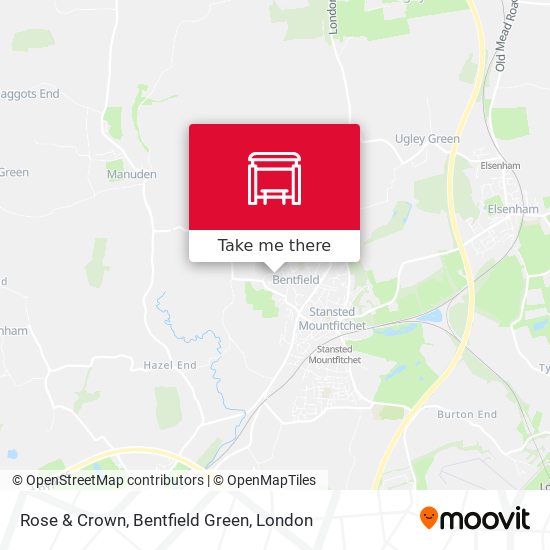 Rose & Crown, Bentfield Green map