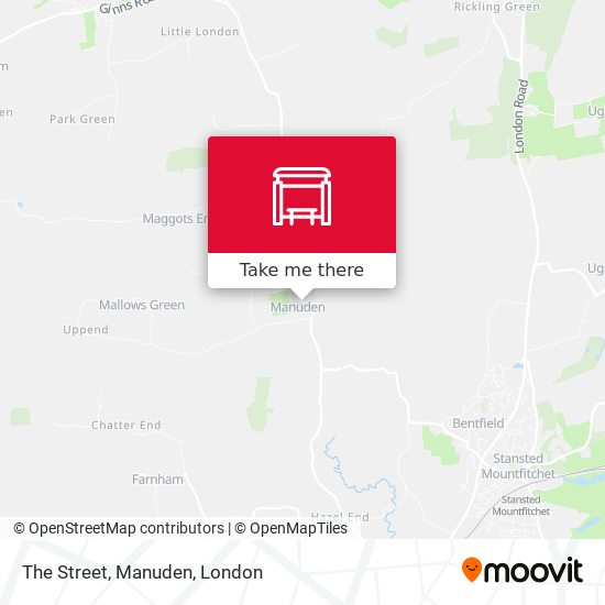 The Street, Manuden map