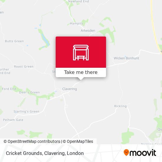 Cricket Grounds, Clavering map