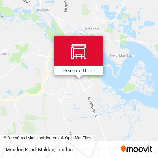 Mundon Road, Maldon map